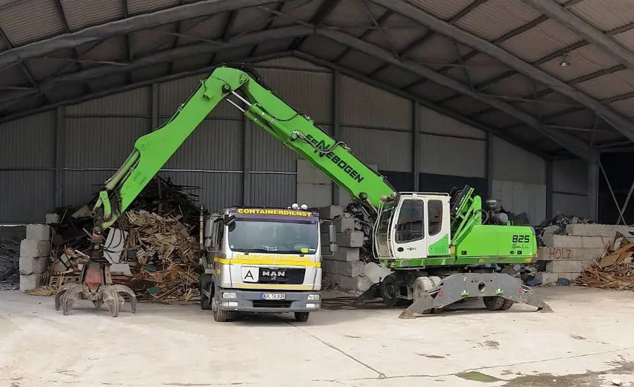Recycling auf dem Recyclinghof